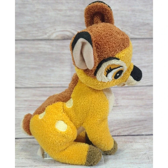 Disney Store Plush Bambi Deer Stuffed Animal Toy Brown Tan 6" - Picture 2 of 5